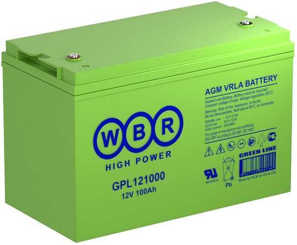 WBR GPL 121100 Аккумуляторы фото, изображение